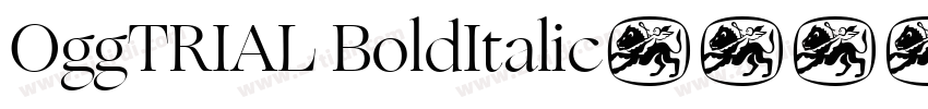 OggTRIAL BoldItalic字体转换